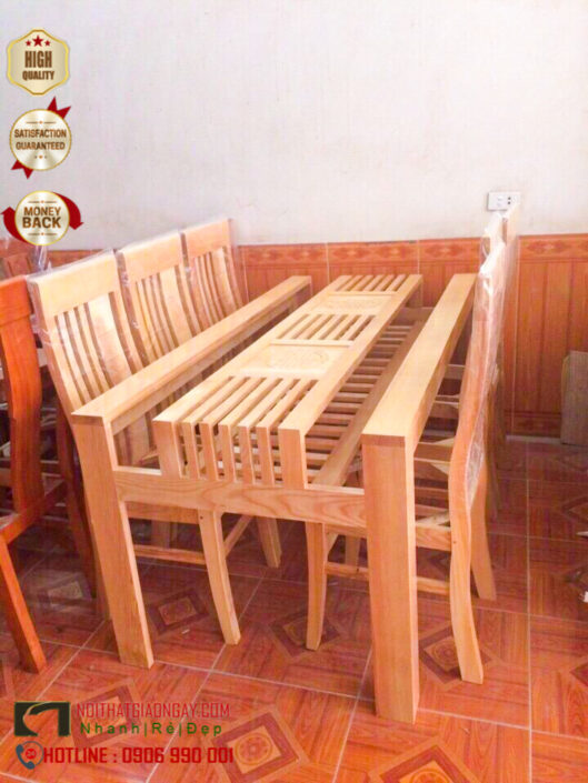 bộ bàn ghế gỗ, đẹp, giá rẻ, bàn ghế ăn